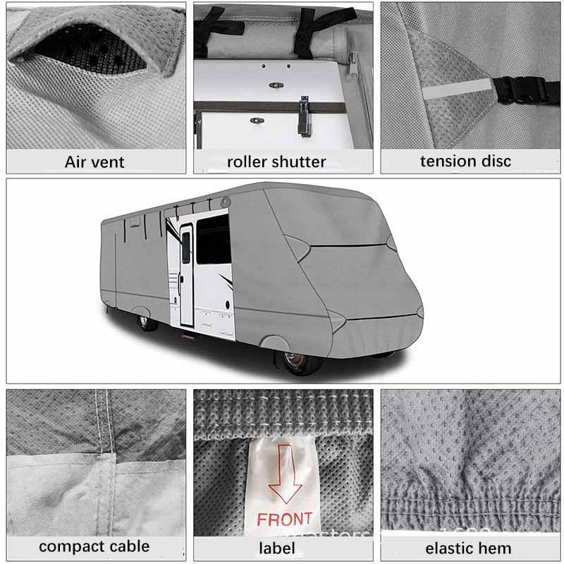New Design Non-Woven Fabric Gray Motorhome Cover Rv Camper Travel Trailer Cover Rv Covers - Image 2