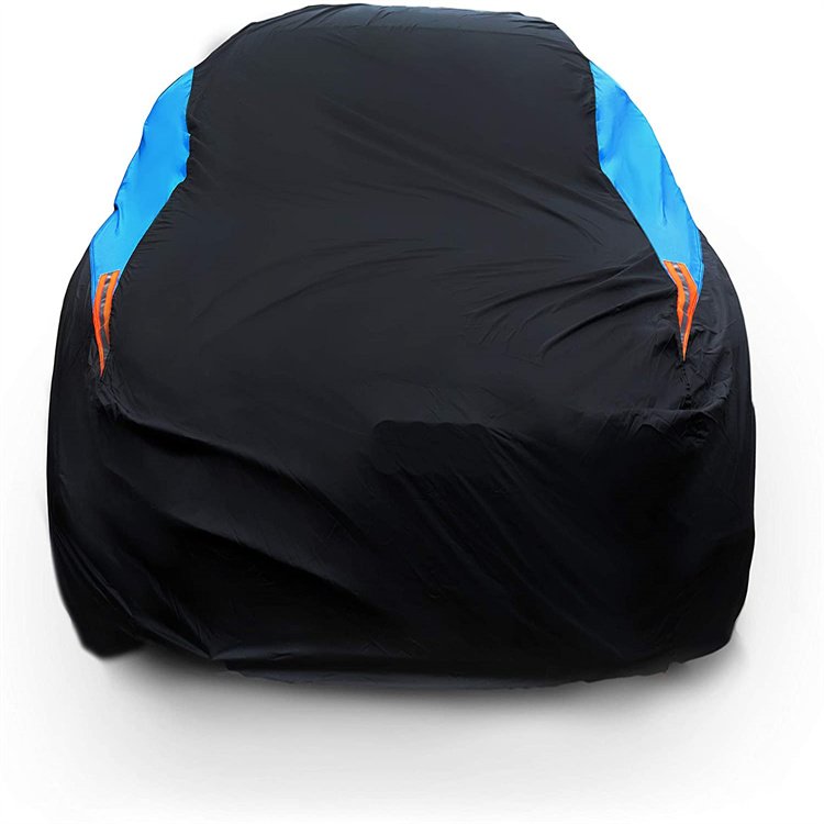 All Weather Waterproof Car Cover with UV Protection and Windproof Feature Made of PVC Material for Outdoor Use - Image 2