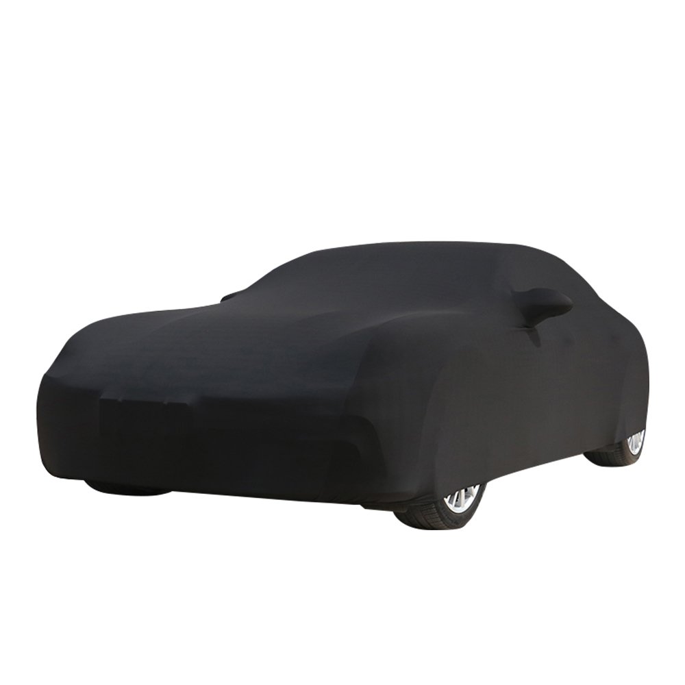 Car Dust and UV protection Indoor Spandex Elastic Cover 180G Black Custom logo - Image 2