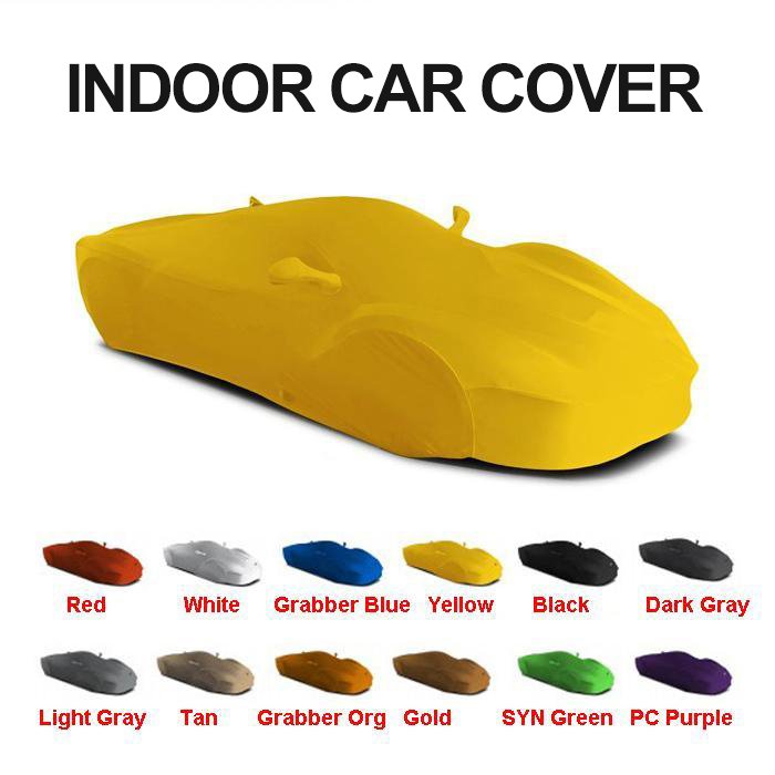 Custom Universal Sun Proof Full Stretch Spandex Elastic Silk Fleece Soft Indoor Folding Car Cover - Image 2