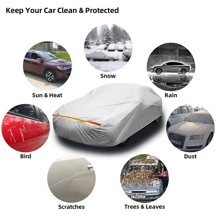 Amazing Manufacturer Hail protection Waterproof Anti Flood Oxford Accessories Durable Automotive Car Sun Cover Silk Car Cover - Image 2
