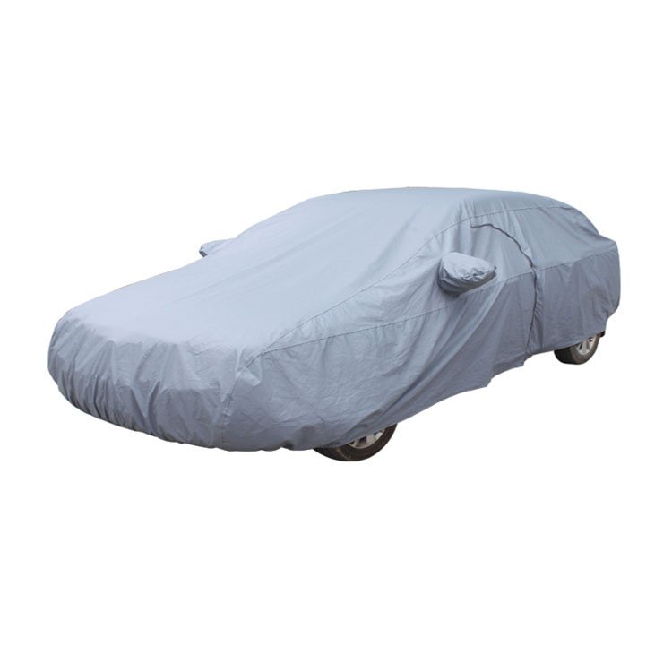 Durable Waterproof Black Car Covers PVC Flood Protection with Oxford Fabric UV and Dustproof Features - Image 2
