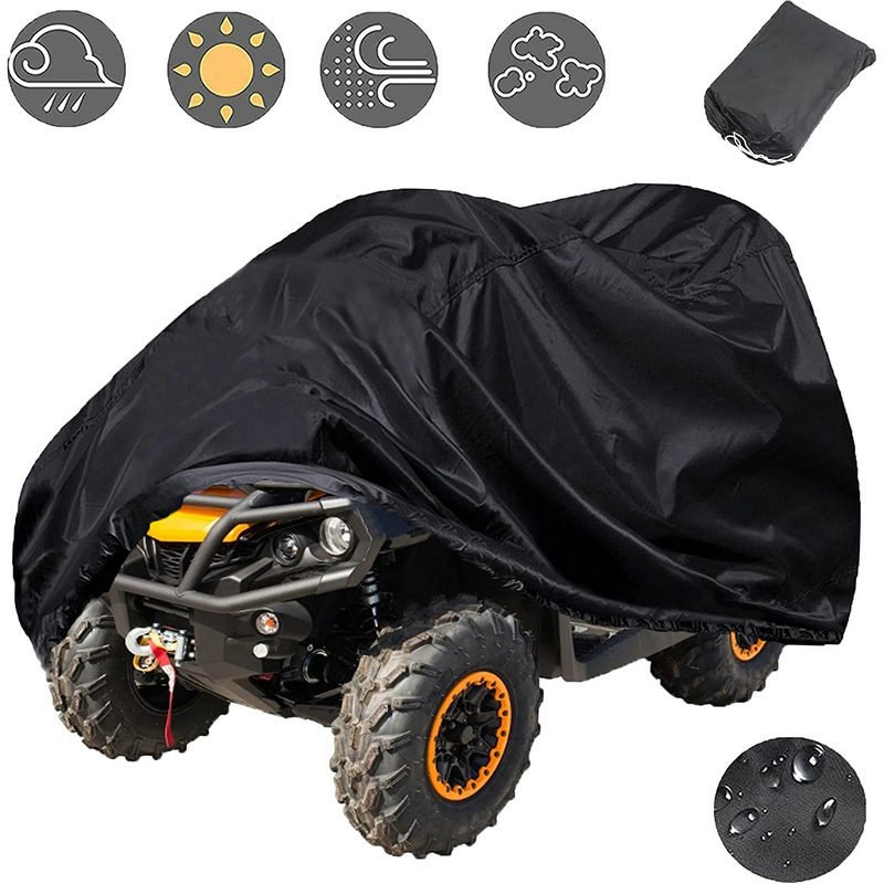 New Black Durable ATV Cover Waterproof and UV Resistant - Image 2