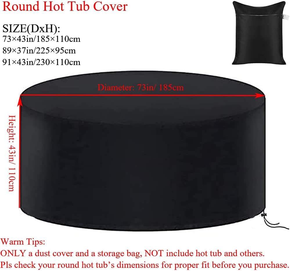 420D Heavy Duty PVC Garden Spa Hard Cover UV Resistant Waterproof Hot Tub Cover Dustproof for Outdoor Family Swimming Pool Use - Image 2