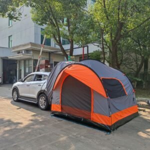 Outdoor Gear SUV Car Rear Extension Tent Built up Camping Tents With Canopy Self-Driving Tour Family Tent for Car Traveling