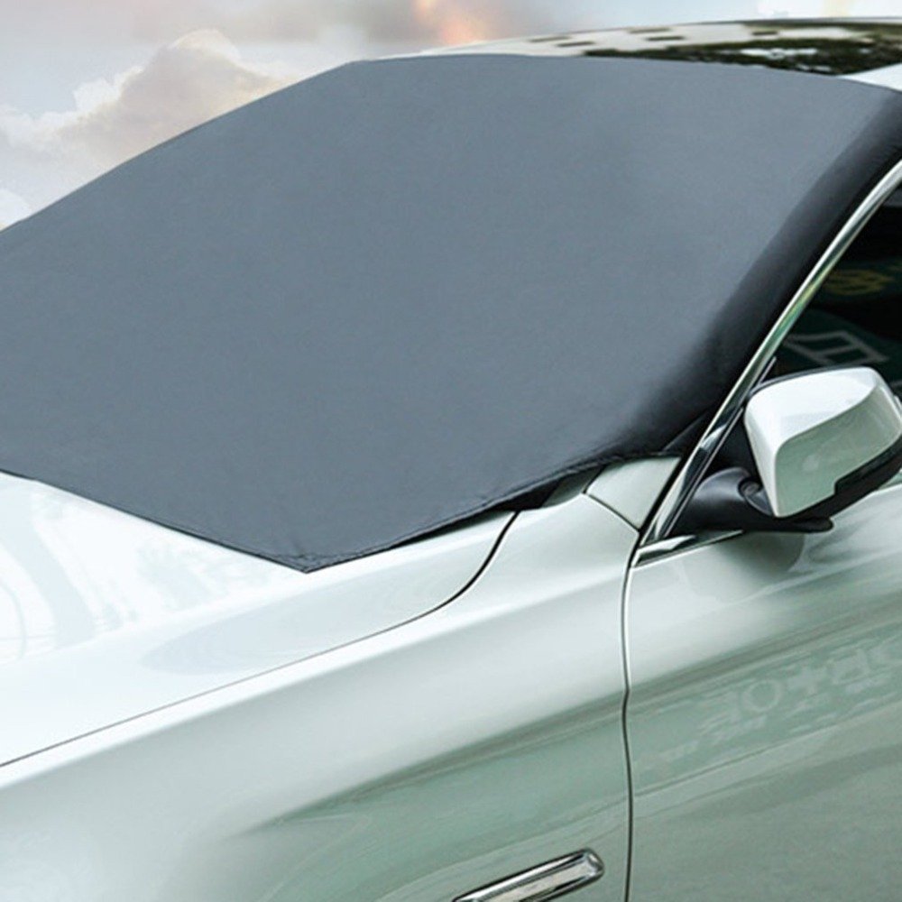 High Thick Front Car Windshield Snow Cover Heated Windscreen Snow Cover Made of Durable Aluminium - Image 2