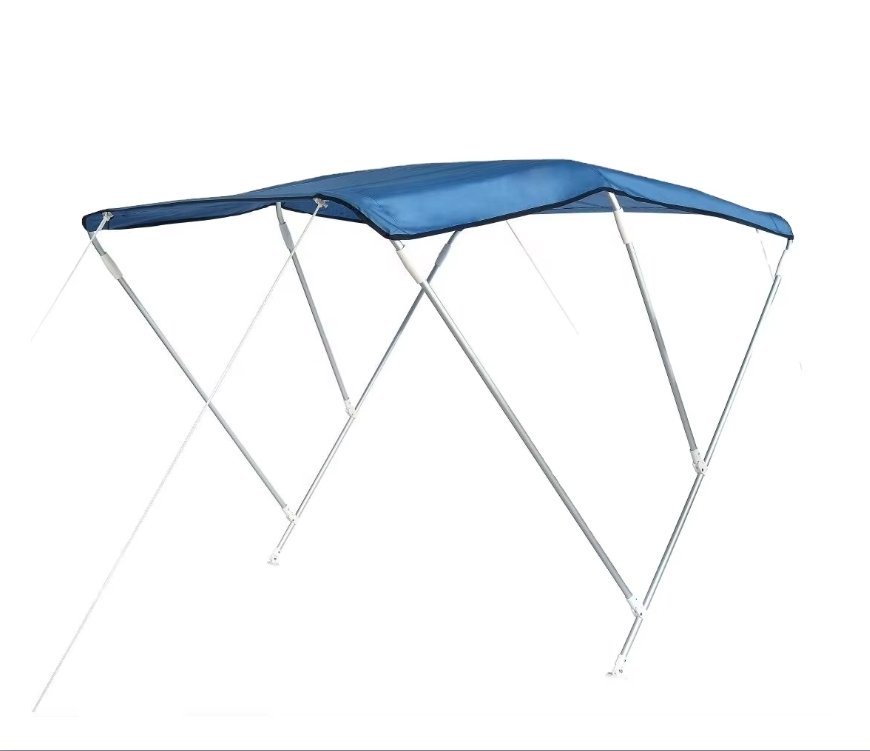 Easily Installed Hinge Kayak Cover Universal Inflatable Bimini Boat Canopy Foldable Sun Shade for Boats - Image 3