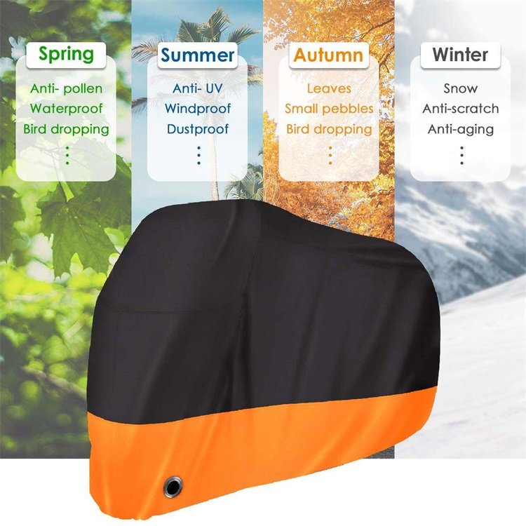High Quality Waterproof Outdoor Motorcycle Cover with Locking Feature - Image 3