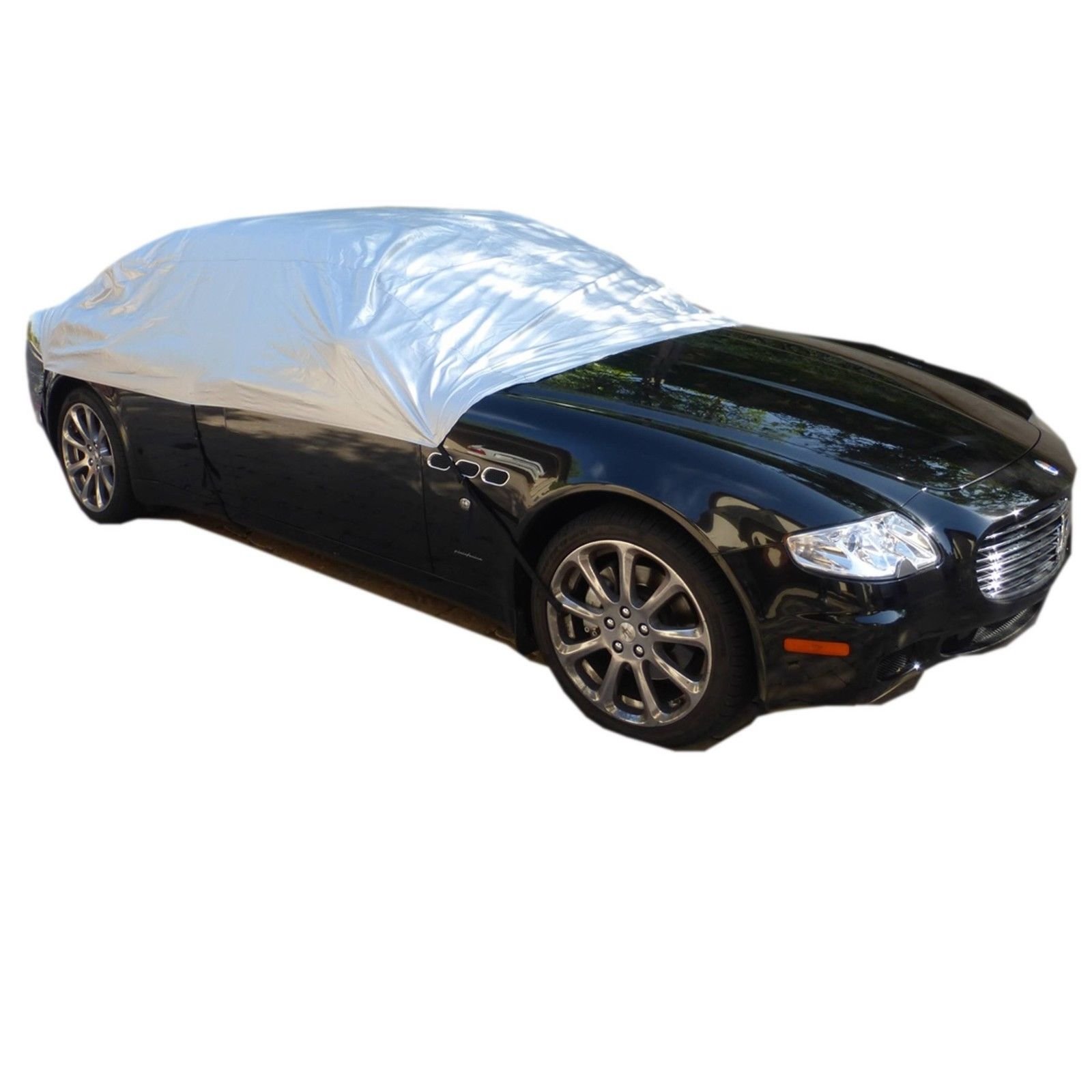 High Quality Cheap Price with Mirror Pocket and Reflective Stripe Windshield Cover Car Top Cover - Image 3