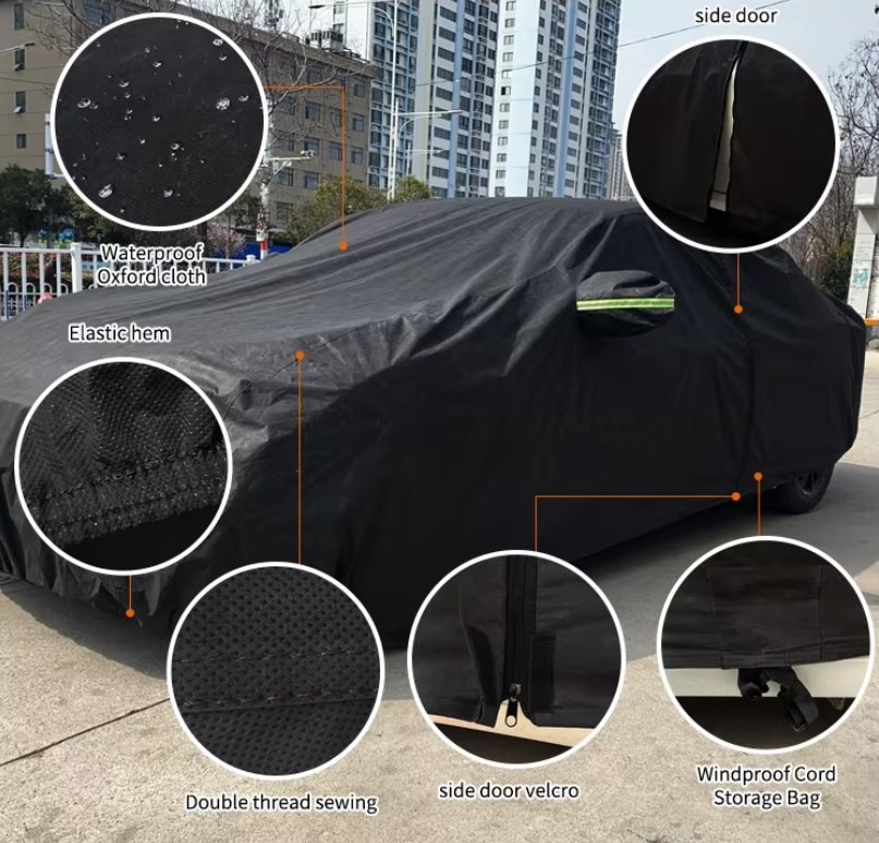Custom Full Set Car Body Cover Universal Fit Soft Stretch Polyester Car Protection Covers for Indoor Use - Image 3