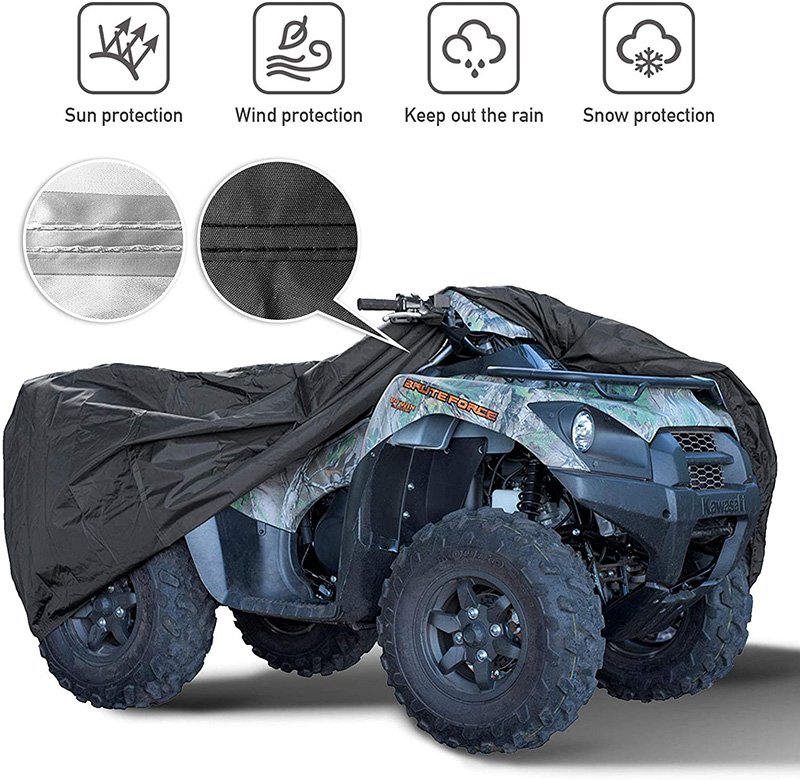 Manufacturer's High Quality 190T Waterproof ATV Cover UV Sun and Water Proof UTV Cover New Condition - Image 3