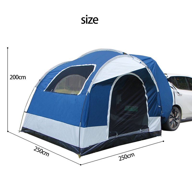 Outdoor Double-sized Self-driving Car Multi-functional Tent for Car Side and Rear - Image 3