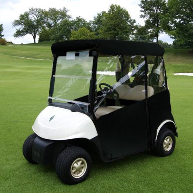 210D Oxford Cloth Black Golf Cart Cover 2 Seat 4 Seat Leisure Golf Cart Cart Kart Cover - Image 3