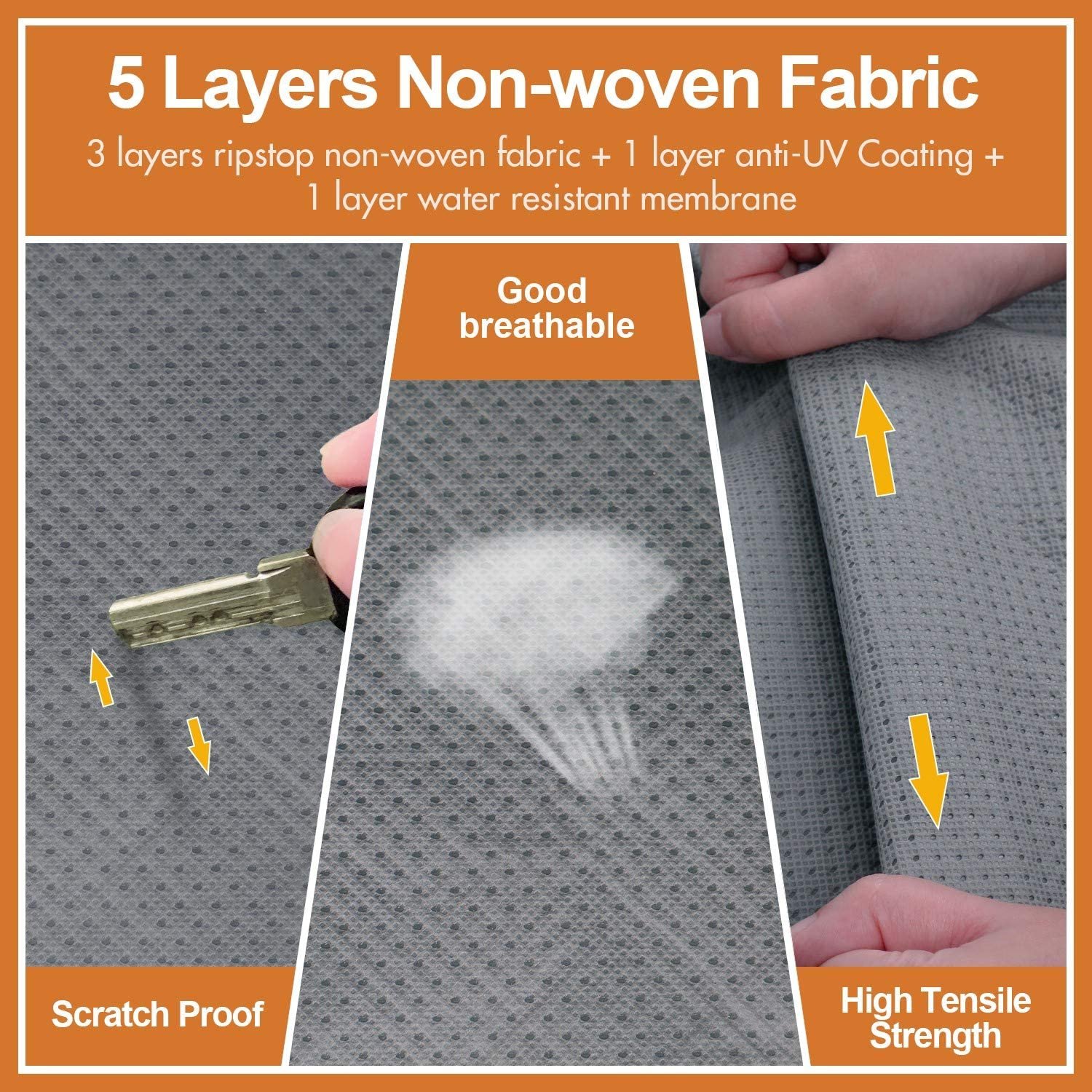 Easy Carry Waterproof Dust Proof Polyester Custom Printed Spare Tire Cover for toyota Prado - Image 3