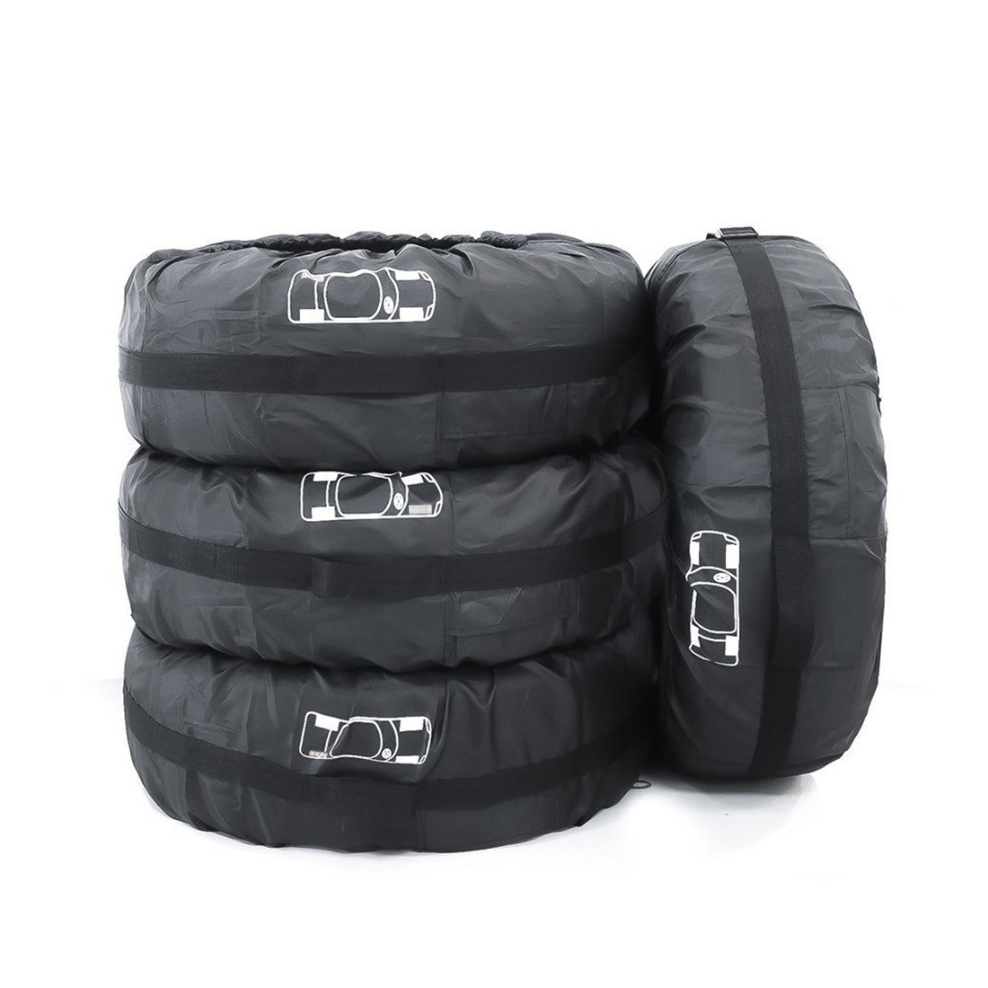 Sports Style Oxford Material UV Waterproof Wheel Tire Cover for Parking and Snow Protection - Image 3