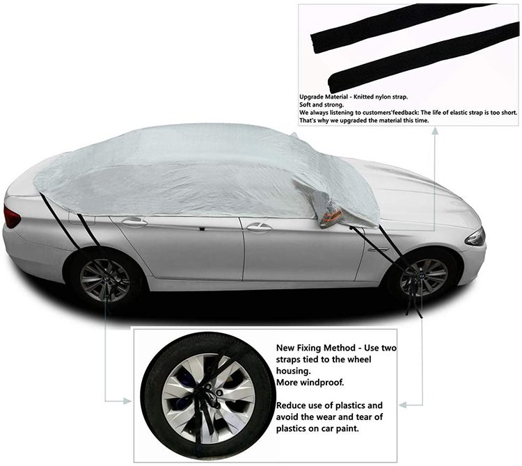 Car Sunshade Black Block Shields Windshield Front Rear Winter Snow Ice Protector Visor Sun Shade Car Cover - Image 3