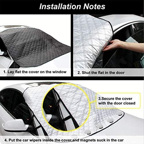 9 Magnetic Waterproof Window Cover Summer Car Windshield Snow Cover for Ice and Snow - Image 3