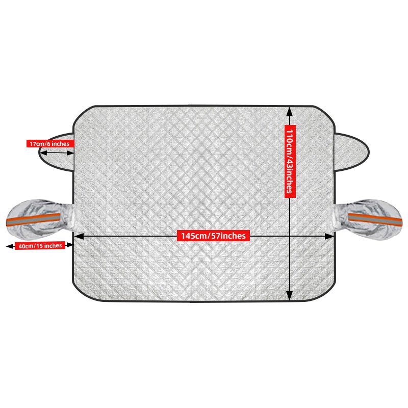 Universal Car Sunshade Snow Cover Foldable Portable Car Windshield Cover Protector Winter Ice Rain Dust Frost - Image 3
