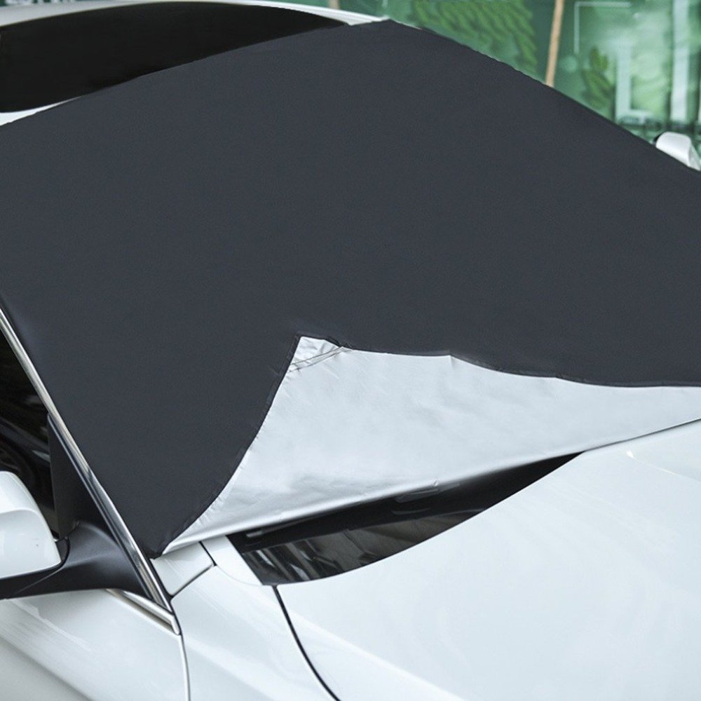 High Thick Front Car Windshield Snow Cover Heated Windscreen Snow Cover Made of Durable Aluminium - Image 3