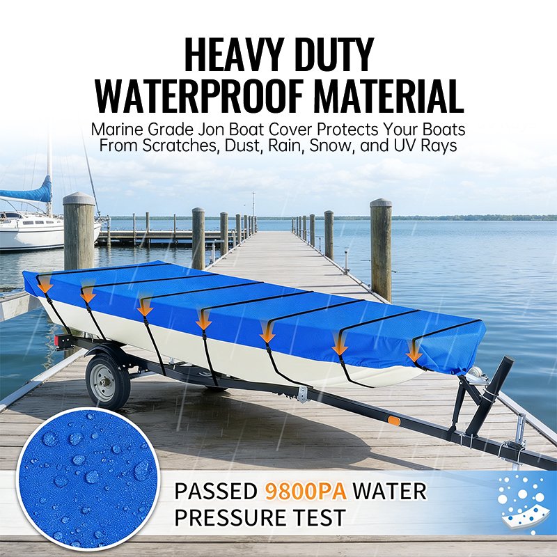 Full Protection Fits Most V-hull Tri-hull Runabout Bass Boat and Fishing Boat John Boat Covers - Image 3