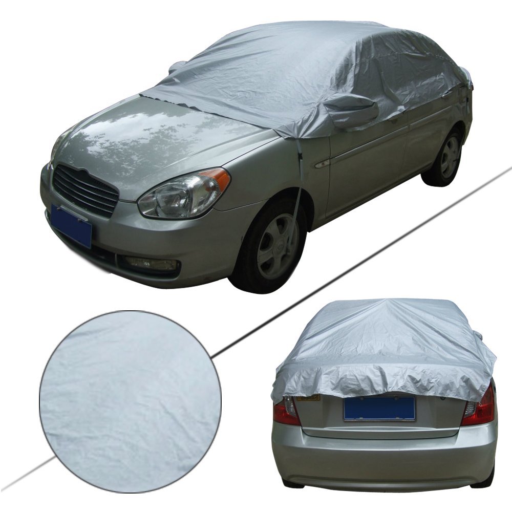 High Quality Cheap Price with Mirror Pocket and Reflective Stripe Windshield Cover Car Top Cover - Image 4