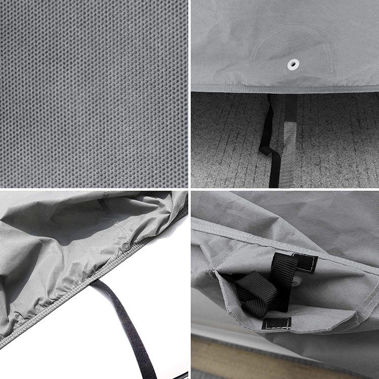 Low Price 3-Layer Breathable Waterproof Polyester Car Body Cover with UV Protection Four-Season Guard for Universal Car Use - Image 4