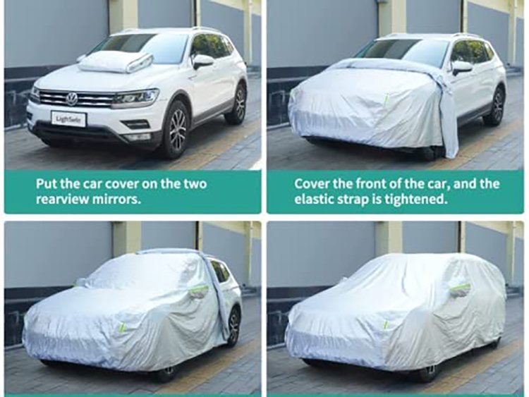 Car Accessories for Outdoor Weather Proof Car Cover Heat Insulation and Sun Protection Car - Image 4
