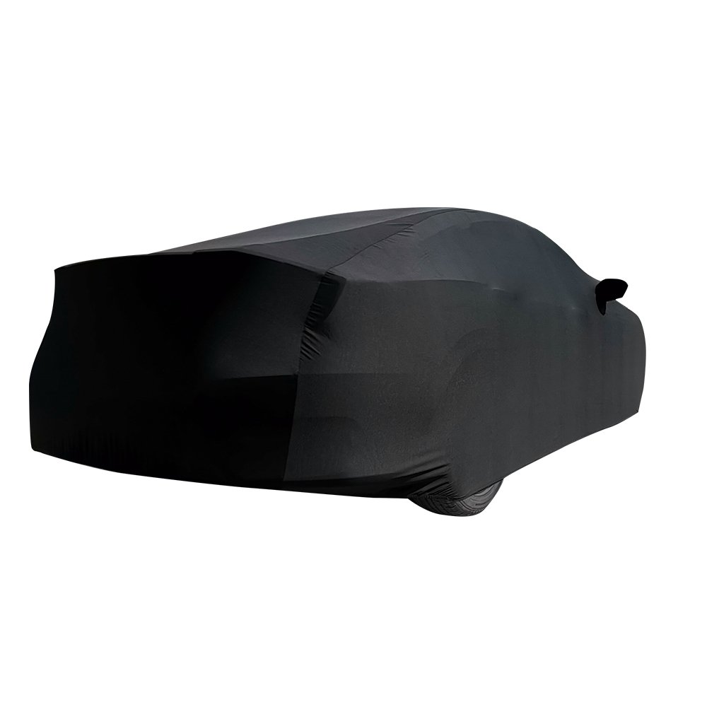 Car Dust and UV protection Indoor Spandex Elastic Cover 180G Black Custom logo - Image 4