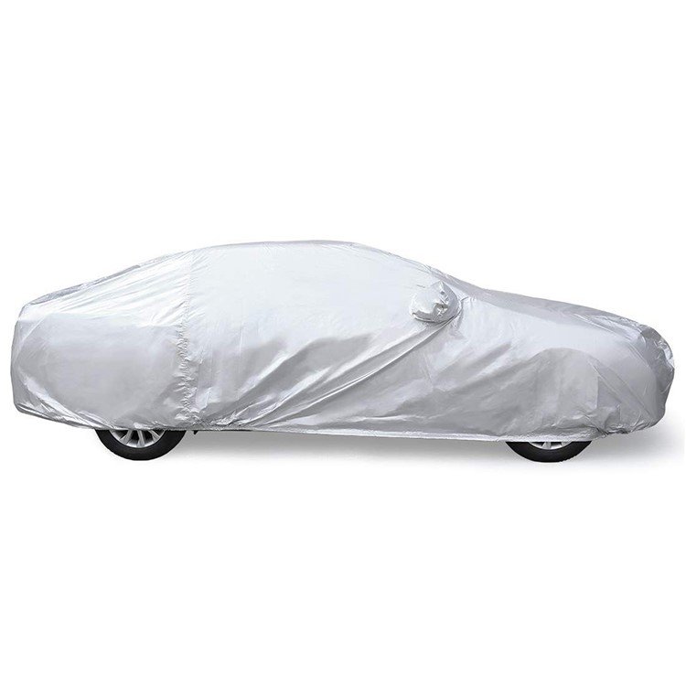 190T Polyester Silver Coated Waterproof Windproof 90% UV Protection 60% IR Rejection Custom Logo Outdoors BMW Z8 Car Cover - Image 4