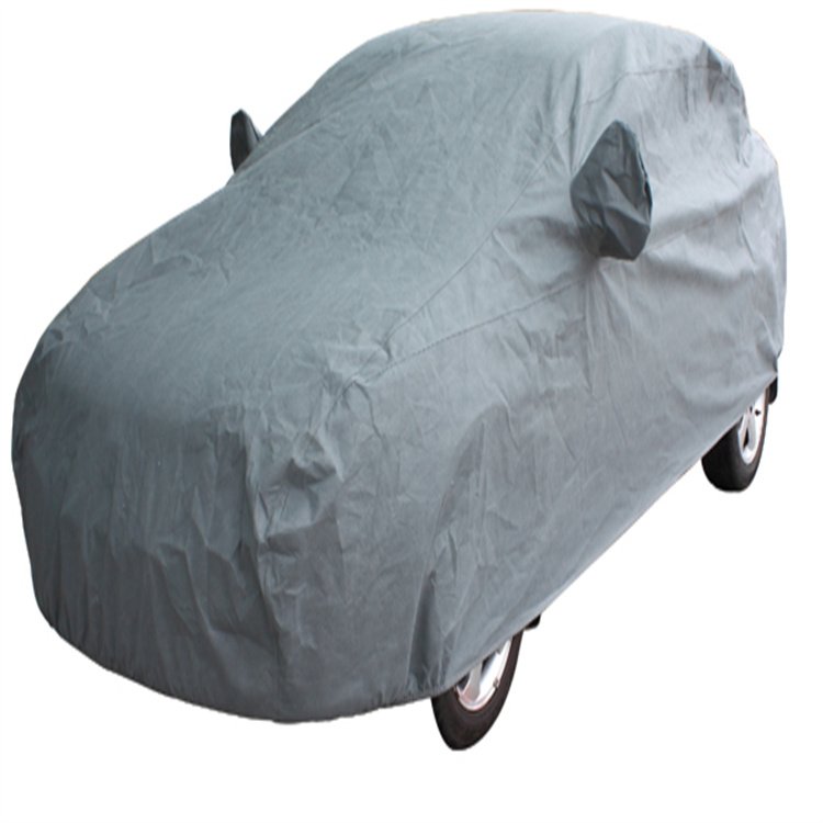Durable Waterproof Black Car Covers PVC Flood Protection with Oxford Fabric UV and Dustproof Features - Image 4