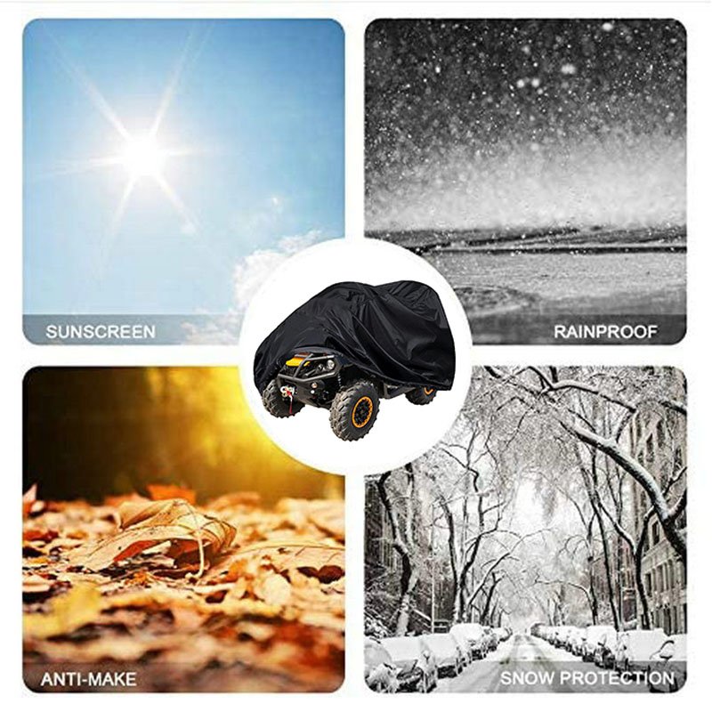 New Black Durable ATV Cover Waterproof and UV Resistant - Image 4