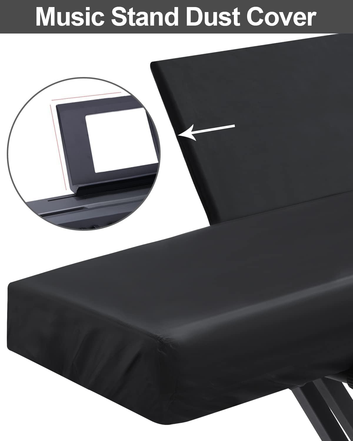 Piano Keyboard Dust Cover for 88 Keys Piano Music Keyboard Dirt Proof Cover With Cord Lock - Image 4