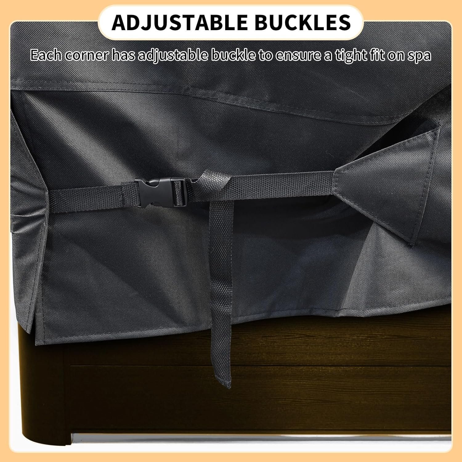 Custom Heavy Duty Garden SPA Hard Cover 210D 420D 600D Dustproof UV Resistant Waterproof Hot Tub Cover Portable - Image 4
