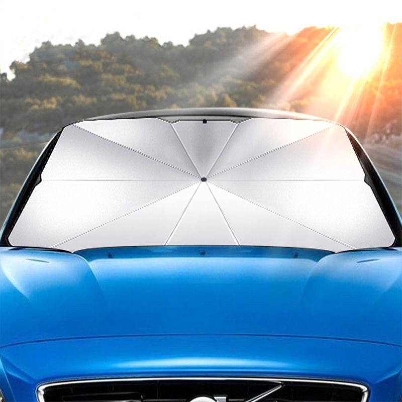 Car Windshield Sunshade Umbrella Foldable Customized Color Universal Fit Summer Sun Heat Insulation Cloth Accessories - Image 4
