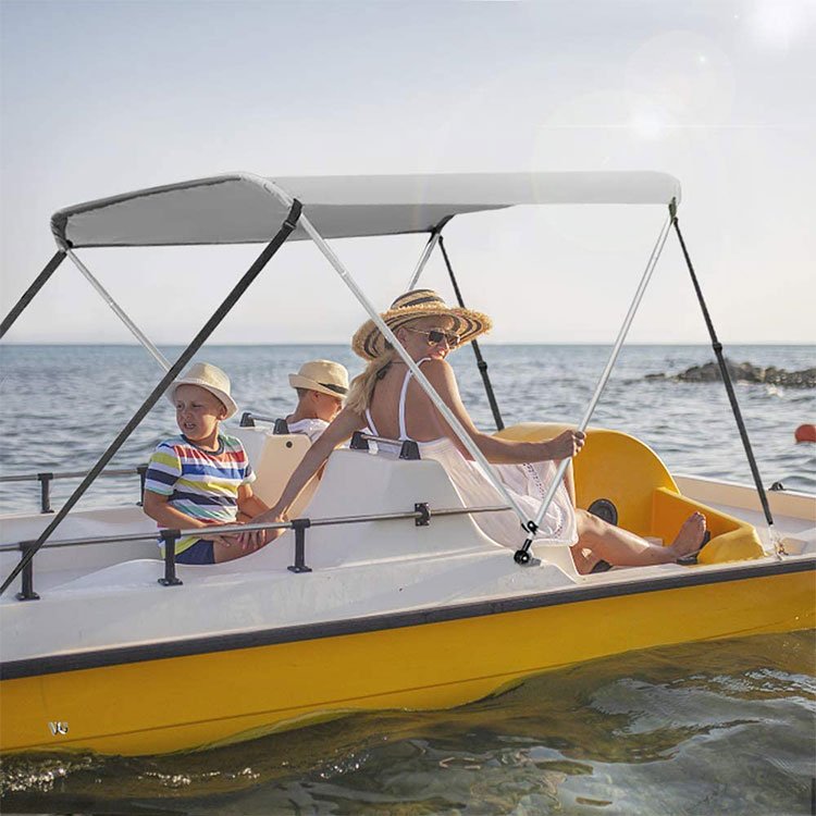 Waterproof Bimini Top Inflatable Boat Bow Bimini Heavy Duty Top Pontoon Boat Cover - Image 4