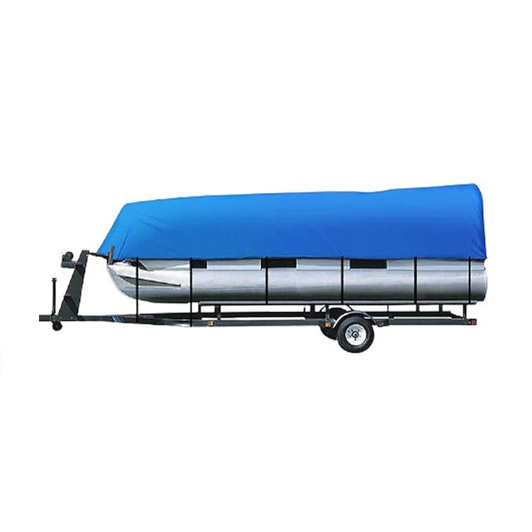 Heavy Duty 300D Polyester Oxford Waterproof and UV Proof Pontoon Boat Cover - Image 5