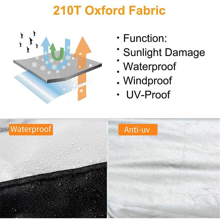 Double Stitching Heat Sealed Seams Waterproof Polyester Foldable Custom Size Bike Cover for Mountain Road Bikes-Outdoor Bicycle - Image 5