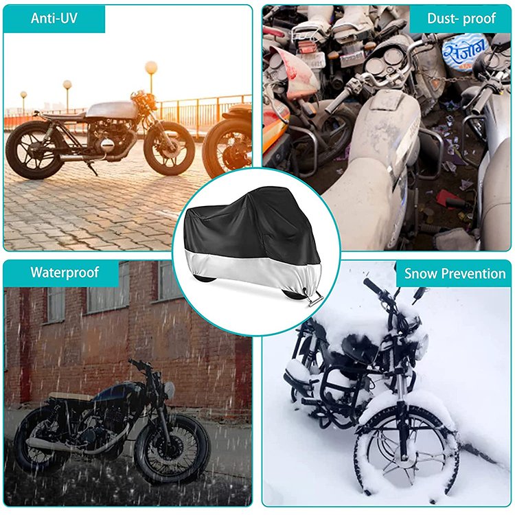 Waterproof UV Protection Eco-Friendly Durable Polyester Foldable Bike Cover for Cruisers Mountain/Road BMX Bicycles Electric - Image 5