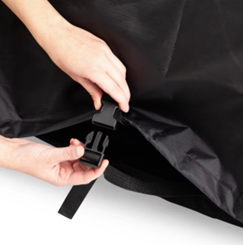 Custom Durable Polyester Full Bike Cover Waterproof Outdoor Oxford Cloth with UV Protection Lock Holes for Motorcycles - Image 5