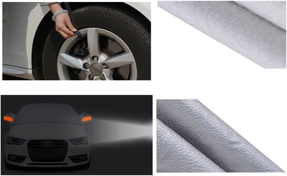 UV Resistant Half Car Cover Waterproof and Windproof PEVA Protector for Summer and Winter Car Body Covers - Image 5