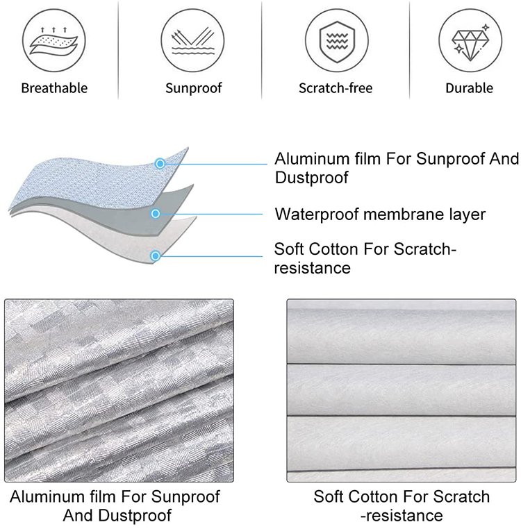 Car Accessories for Outdoor Weather Proof Car Cover Heat Insulation and Sun Protection Car - Image 5