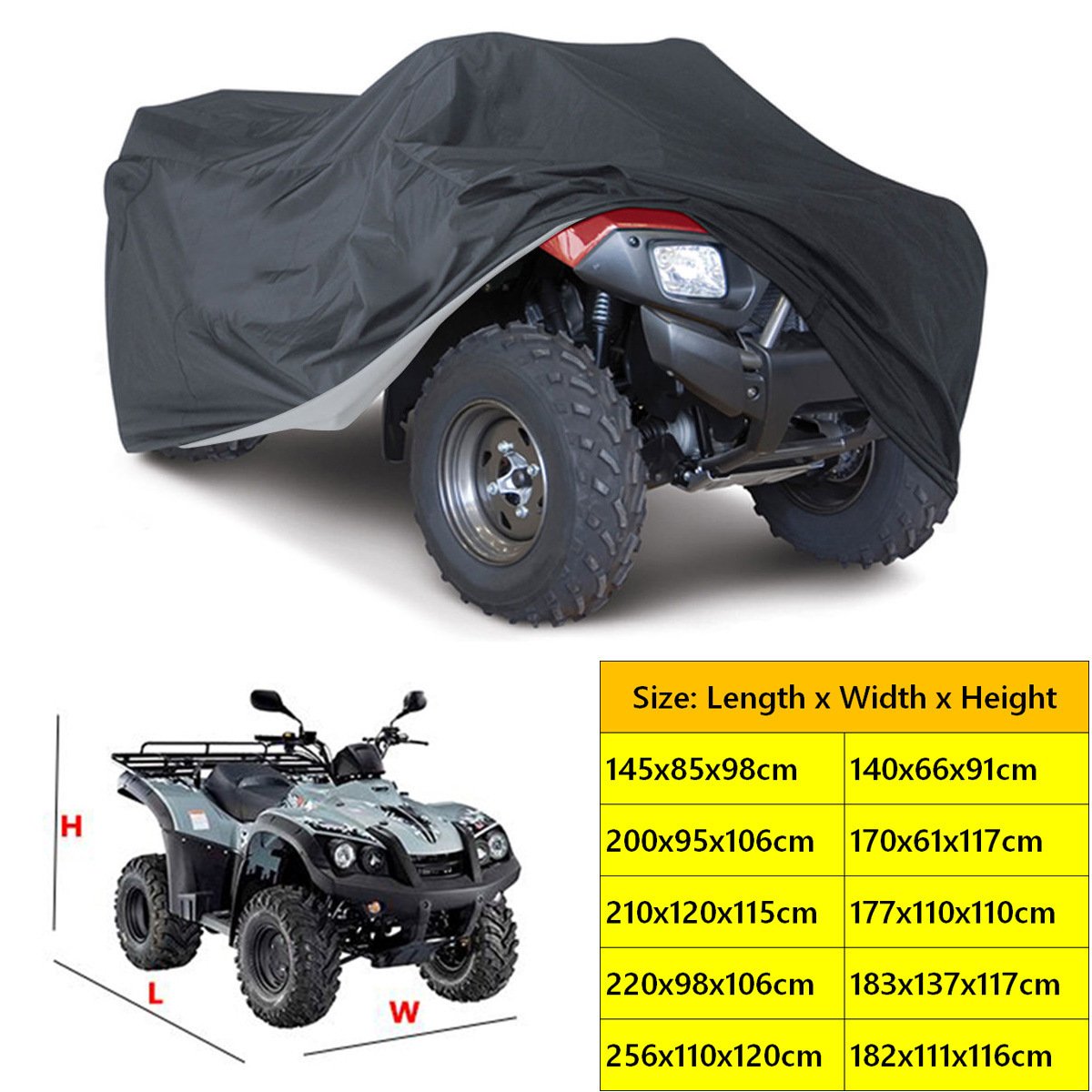 Universal 210D Oxford Waterproof ATV Cover New Condition Protective Dust Cover for Motorbike Vehicle Scooter Bicycle Outdoor - Image 5