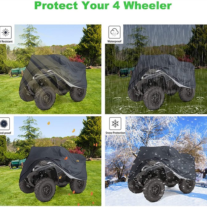 Durable All-Water ATV Cover New Universal All Weather Protection Storage Cover for Quad Bike - Image 5