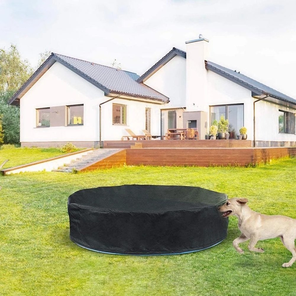 Customized round Swimming Pool Cover PVC with Germany Outdoor Garden Coated Oxford Fabric for Children and Newborns - Image 5