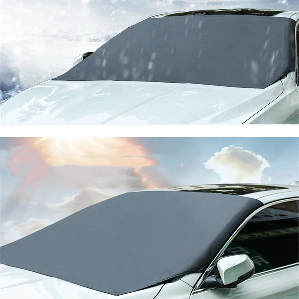 High Thick Front Car Windshield Snow Cover Heated Windscreen Snow Cover Made of Durable Aluminium - Image 5