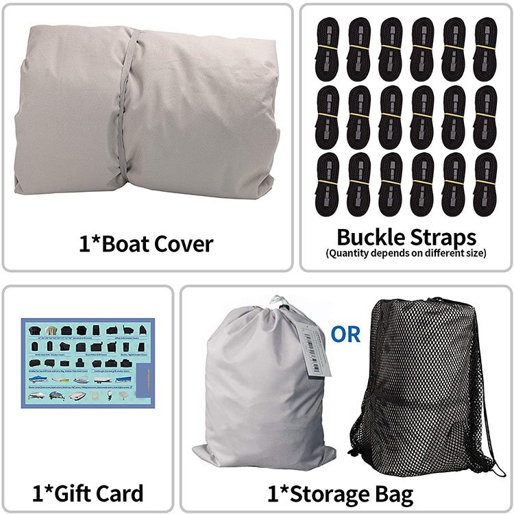 12 14 Inch Boat Cover Fabric Waterproof 600D Marine Grade Polyester Canvas Universal Boat Cover - Image 6
