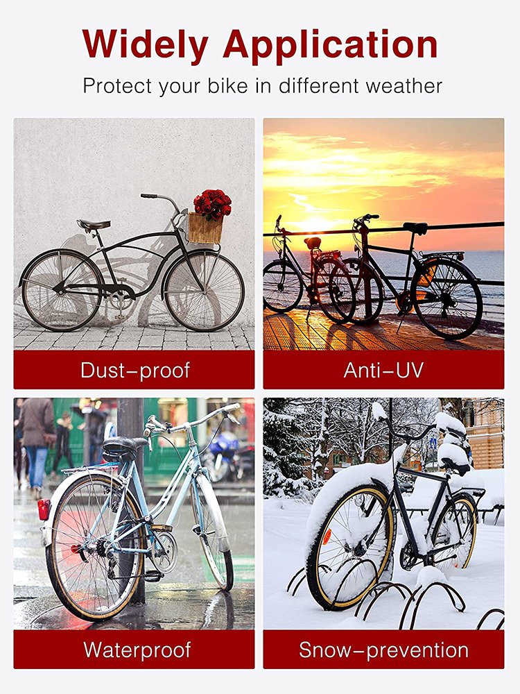 125 Electric Folding Rain Wego 600D Bike Cover Waterproof - Image 6