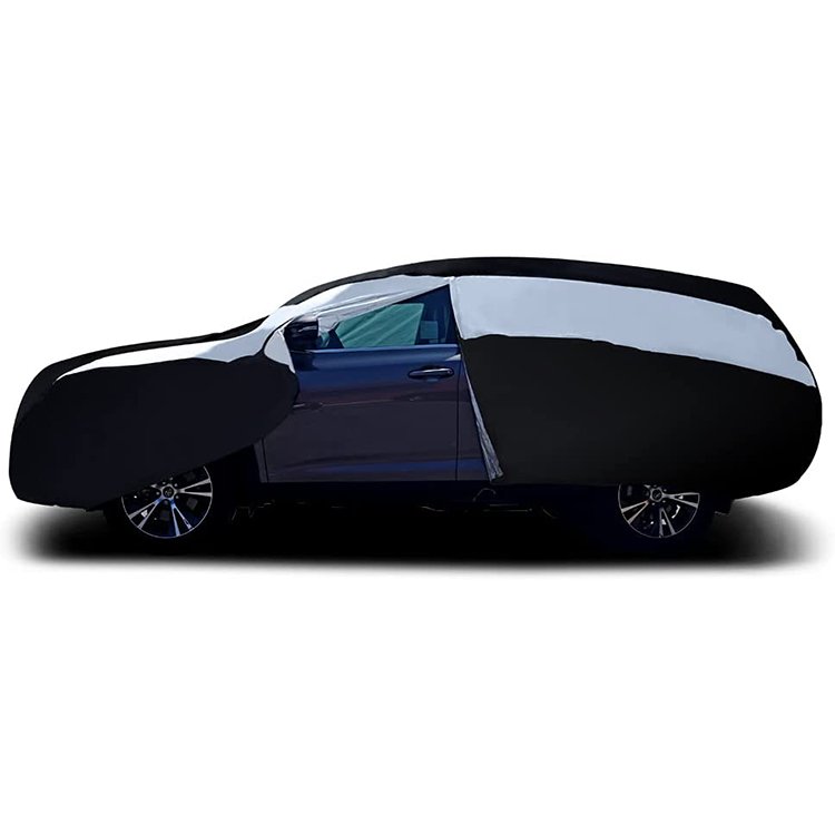 Lightweight Mid-Size SUV Car Cover 206-Inch Waterproof Polyester Aluminum Cover Easy Installation - Image 5