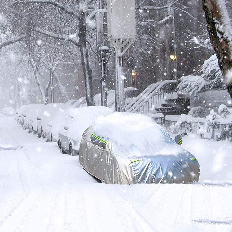 China Waterproof PEVA Car Body Cover with 99% UV & 90% IR Rejection 3-Layer Material for Universal Car Fitment - Image 6