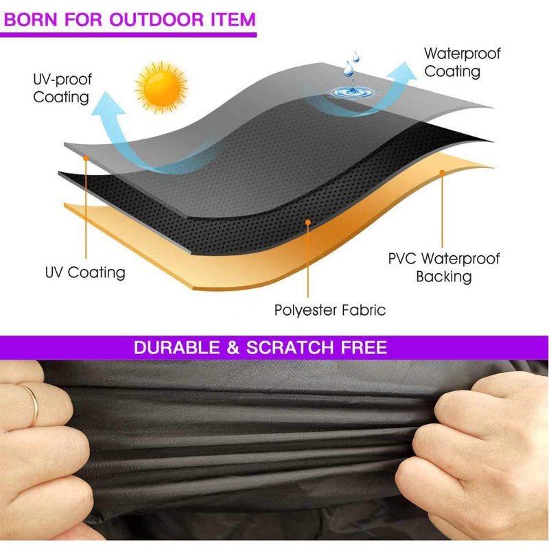 New Black Durable ATV Cover Waterproof and UV Resistant - Image 6